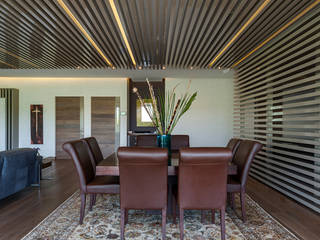 DEPARTAMENTO EN BOSQUE REAL, HO arquitectura de interiores HO arquitectura de interiores Modern dining room