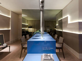 APTO. M. R., Matheus Menezes Arquiteto Matheus Menezes Arquiteto Modern dining room