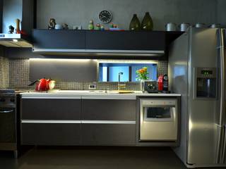 COZINHA DESIGN, HECHER YLLANA ARQUITETOS HECHER YLLANA ARQUITETOS Modern Kitchen