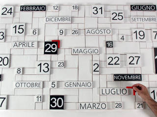 DAY TILES [CALENDAR], na3 - studio di architettura na3 - studio di architettura Інші кімнати Керамічні