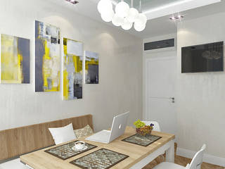 Квартира в элитном жилом комплексе "Парус", Design Rules Design Rules Cucina minimalista