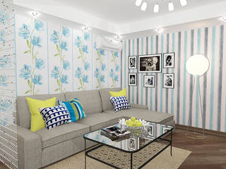 Двухкомнатная квартира в жилом комплексе "Онежский дворик", Design Rules Design Rules Living room