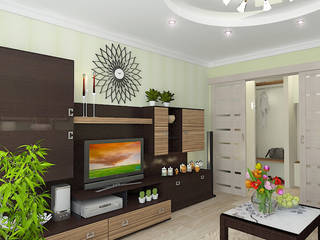 Двухкомнатная квартира в жилом комплексе "Юбилейный", Design Rules Design Rules Living room