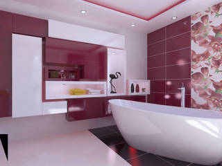 Katarzyna Wnęk Modern Bathroom Ceramic Pink