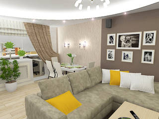 Трехкомнатная квартира, Design Rules Design Rules Living room