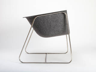 the tubh chair, Jorge Arbelo Jorge Arbelo Salas de estar minimalistas Metal