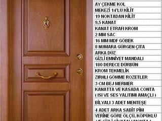 Çelik Kapı, armoni yapı armoni yapı Puertas y ventanas de estilo moderno