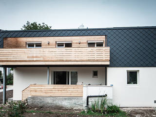 Studios + Apartments, Graz, Florian Schober Architektur ZT Florian Schober Architektur ZT Modern houses Wood Wood effect