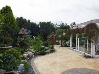Kleiner Natursteingarten, Nagelschmitz Garten- und Landschaftsgestaltung GmbH Nagelschmitz Garten- und Landschaftsgestaltung GmbH Mediterraner Garten