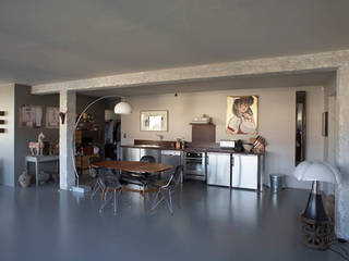 ​LES CHOSES, appartement, Atelier d'Architectures Fabien Gantois Atelier d'Architectures Fabien Gantois غرفة المعيشة