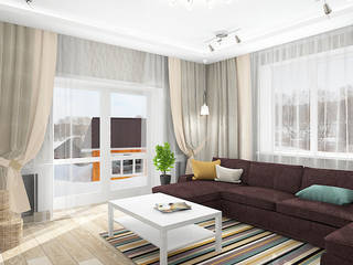 Коттедж в деревне Пирогово, Design Rules Design Rules Living room