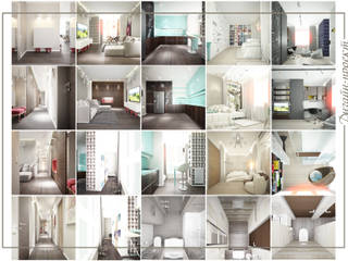 Аквамарин, mlynchyk interiors mlynchyk interiors Salones eclécticos