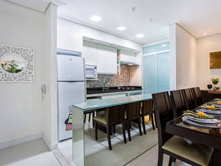 Apartamento São Bernardo, Amanda Pinheiro Design de interiores Amanda Pinheiro Design de interiores Modern kitchen