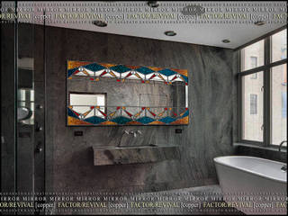 Creative mirror., KAGADATO KAGADATO Industrial style bathroom