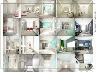 Мегаполис, mlynchyk interiors mlynchyk interiors Eclectische woonkamers