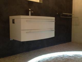 Une salle de bain moderne au style éclectique, BELON-DESIGN BELON-DESIGN Ticari alanlar