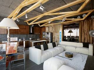 Aerobus, Shtantke Interior Design Shtantke Interior Design غرفة المعيشة