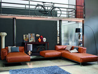 Industrial design - Doimo sofas -Metropolis, IMAGO DESIGN IMAGO DESIGN Salas de estar industriais Sofás e divãs
