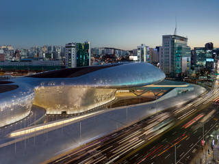 Dongdaemun Design Plaza , Zaha Hadid Architects Zaha Hadid Architects Ruang Komersial Pusat Konferensi