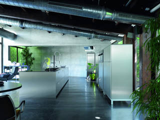Nave industrial convertida en vivienda by logos, Logos Kallmar Logos Kallmar Modern Kitchen