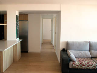 Penthouse Apartment, Salas Arquitectura+Diseño Salas Arquitectura+Diseño Ruang Keluarga Modern