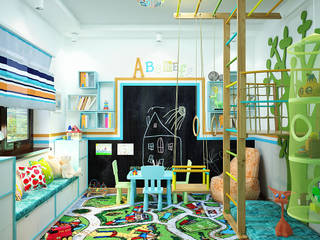 Идеальная игровая комната для малышей, Студия дизайна ROMANIUK DESIGN Студия дизайна ROMANIUK DESIGN Modern Kid's Room