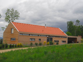 Wohnen am Land, Arch. DI Peter Polding ZT Arch. DI Peter Polding ZT บ้านและที่อยู่อาศัย ไม้ Wood effect