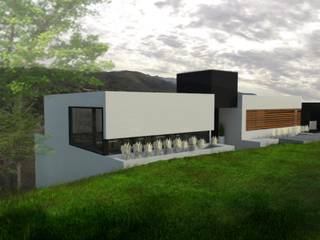 Casa LN Villa Allende (2014), GANDIA ARQUITECTOS GANDIA ARQUITECTOS Casas modernas: Ideas, diseños y decoración Piedra