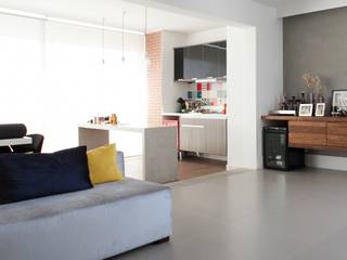 Apartamento Itaim , Arquitetura Juliana Fabrizzi Arquitetura Juliana Fabrizzi 모던스타일 거실