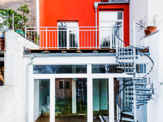 Umbau eines denkmalgeschützten Hauses zur Büro- und Wohnnutzung, mw-architektin mw-architektin Casas modernas