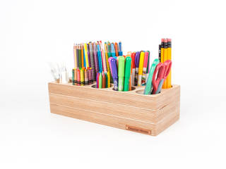 색연필꽂이 (Colored Pen Holder), Orange Wood Orange Wood