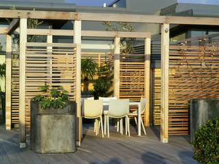 A city roof terrace, Hampstead, Bowles & Wyer Bowles & Wyer Moderner Balkon, Veranda & Terrasse
