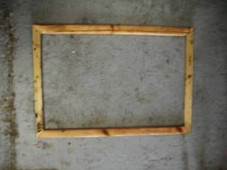 Reclaimed wooden picture frame, Kentholz Kentholz Living room