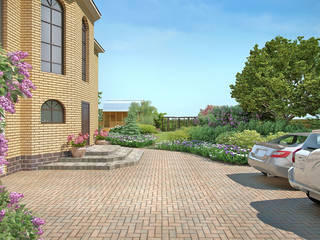 Дизайн сада в пейзажном стиле., Руслан Михайлов rmgarden Руслан Михайлов rmgarden Country style garden