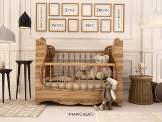 new curve bebek odası, babyCASATI babyCASATI Country style nursery/kids room Wood Wood effect
