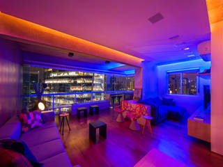 apto poledance, Casa100 Arquitetura Casa100 Arquitetura 모던스타일 거실