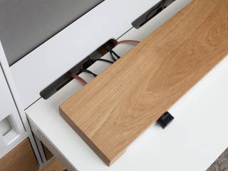 SQUARE - Soundmöbel, woodsound woodsound Salas de estar modernas