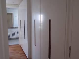 Apartamento tipo Cobertura Granja Julieta, VT Design - Arquitetura e Interiores VT Design - Arquitetura e Interiores กำแพง ไม้ Wood effect