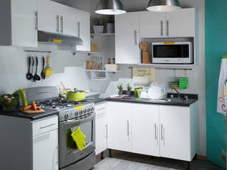 COCINA BLANCA - SEP 2015, Idea Interior Idea Interior Modern kitchen White Cabinets & shelves