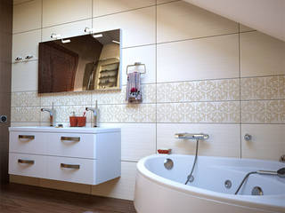 Ванная комната, Kitole Kitole Modern bathroom Ceramic