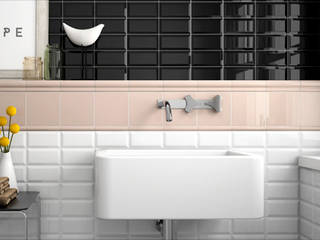 Azulejo Biselado 7,5x15, Petit Ceramic SL Petit Ceramic SL Phòng tắm phong cách chiết trung Gạch ốp lát