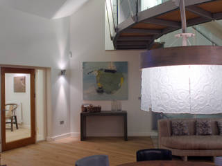 Beach side house, Studland, john bullock lighting design john bullock lighting design Salle à manger moderne