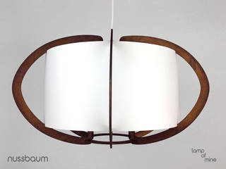 lom5 - Hängelampe Holz, lamp of mine lamp of mine Livings de estilo escandinavo Madera Acabado en madera
