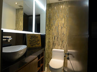 BOSQUES, Estudio Tanguma Estudio Tanguma Modern style bathrooms Tiles Lighting