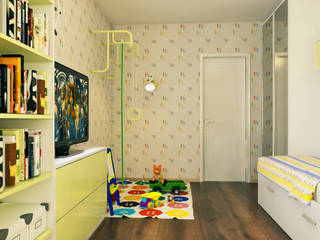 Детская комната, Pure Design Pure Design Stanza dei bambini in stile scandinavo Verde