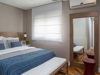 Apartamento RM, Flavia Sa Arquitetura Flavia Sa Arquitetura Modern Bedroom