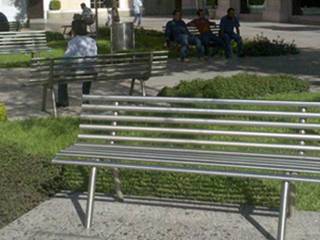 Remodelación de la Plaza Hidalgo, Nacional de Bancas Nacional de Bancas Jardin moderne