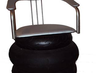 Fauteuil tires, Design Recycl Design Recycl Будинки Залізо / сталь Сірий