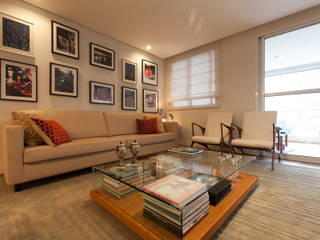 Apartamento Pinheiros , Arquitetura Juliana Fabrizzi Arquitetura Juliana Fabrizzi 모던스타일 거실