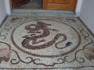 Pisos em mosaico - Mandalas em mosaico para pisos e paredes, Mosaico Leonardo Posenato Mosaico Leonardo Posenato Больше комнат